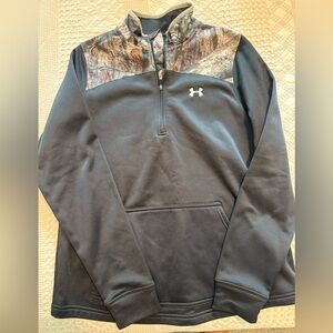 Under Armour Black Half-Zip Pullover with Camo
